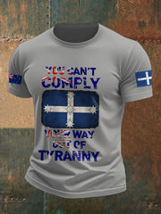 Men's AU Aussie Eereka Flag Printed T-shirt