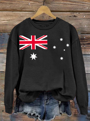 Women's Australian Flag Print Regular Sweatshirt
