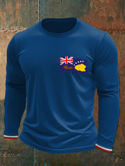 Men's AU First Flag Printed T-shirt