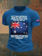 Men's Australia Veteran imitation cotton short-sleeved T-shirt
