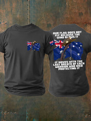 Men's Australia Veteran imitation cotton short-sleeved T-shirt
