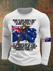 Men's Australia Veteran long sleeve round neck T-shirt