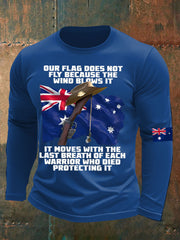 Men's Australia Veteran long sleeve round neck T-shirt